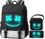 3in1 Schulrucksack Jungen Teeneager Mädchen Schulranzen Jugendliche Coole Schule Daypacks Reflektierender Schultasche Groß Wasserdicht Ranzen Schultertaschen Set Federmäppchen & Umhängetasche