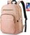 YAMTION School Backpack Girls Teenagers Backpack Women’s School Bag Women 15.6 Inch Laptop Backpack with USB and Laptop Compartment for Work Office Study School City University Pink