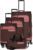 Travelite 4 Wheel Suitcase Set Soft Shell Recycled Material Sizes L/M/S + Travel Bag Luggage Series VIIA: Trolley Set with Hand Luggage in IATA Cabin Luggage Dimensions