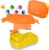My Vesperbox – Mini Lite Bento Box – Children’s Lunch Box –Extremely Robust Lunch Box – Ideal for Nursery and School (Orange – Yellow)
