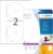HERMA 8624 CD labels Maxi A4 Ø 116 mm white paper matt opaque 20 pcs.