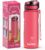 Luyiilo Children’s Leak-Proof Drinking Bottle, 0.5 L, BPA-Free, with Fruit Insert, Dishwasher-Safe Water Bottle, Perfect for School, Kindergarten, Sports (Pink)