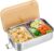 Cozary Stainless Steel Lunch Box, 1000 ml Adult Lunch Box with Compartments, BPA-Free, Bento Box, Leak-Proof with Sealing Ring for Work, School and Picnics