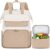 BERTASCHE Lunch Backpack, Laptop Backpack Women’s 15.6 Inch with Insulated Cool Bag, 2-in-1 Work Backpack for Women/Work/Business/Travel/Teacher/School/University, Khaki Beige