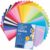 Carehabi 20 Colours A4 80 gsm, 100 Sheets of Coloured Paper, Coloured Copy Paper, Colourful Paper for DIY Crafts, Design, Decorating, Crafts
