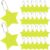 Pack of 24 Safety Reflector Pendants, Key Chains, Children’s Reflector Pendants for School Bags, Bicycles, Dog Collars & Outdoor Activities (Classic Green)