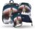 Baagl School Bag Boys Set of 3 Shelly Hard Shell School Bag from 1st Grade, Ergonomic Primary School Satchel with Chest Strap (Space Shuttle)