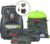 Step by Step Giant 5-Piece School Bag Set, Green, Ergonomic Satchel with Reflectors, Height Adjustable with Hip and Chest Strap, for Children from 1st Grade, 23 Litres, Dark Cat Chiko, School bag