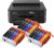 IC-Office TS705a Colour Inkjet Printer USB CD Print Wi-Fi LAN Apple AirPrint Black + 15 XXL Ink Cartridges