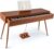 KOMFOTTEU 88 Keys Digital Piano, Electronic Pianos with 800 Sounds & 600 Rhythms, Heavy Keys, Electric Piano with Music Stand & 3 Pedals, Double Key Mode, Brown