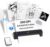 iDPRT MT610 Portable Thermal Printer, Mobile Printer A4 for Travel, A4 Compatible with Windows, iOS, Android, 300 dpi Monochrome Travel Printer for Home, Learning, Black