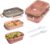 Lunch Box with Compartments, 2-Layer Integrated Lunch Boxes, Leak-proof Lunch Box with Cutlery for Work, School, Picnic
