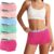 Uizuooy Boxer Shorts Women’s Cotton Briefs Women’s Breathable Panties Soft Women Underwear Stretch Hipster Comfortable Underwear Multipack Pack of 6