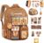 Generisch Capybara Backpack with Padded Shoulder Straps and Multiple Compartments, Large Capacity, Waterproof and with Multiple Pockets, Cute Gift Backpack for Teens and Students