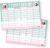 itenga Timetable DIN A4 Horse Motif Double-Sided One Side Wipeable 300 g Cardboard Timetable for Girls