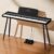 TERENCE 88 Keys Digital Piano, 20 W Stereo Speaker, Full Size Keyboard, Semi-Weighted Digital Piano, 128 Sounds, Suitable for Beginners and Professionals, Supports MIDI and Two Headphone Jacks