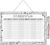 younikat Timetable in Black/White Design Hard Foam Board I DIN A4 I for Back to School I Wipe Clean I Rewritable I for Hanging I dv_1454