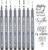 Hethrone Calligraphy Pens, Hand Lettering Pens and Black Calligraphy Set for Beginners Writing, Signature, Illustration Design and Drawing (8 Sizes)