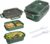 Lunch Box with Compartments, 2-Layer Integrated Lunch Boxes, Leak-proof Lunch Box with Cutlery for Work, School, Picnic