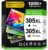 305 Printer Cartridges XL, Compatible with Original HP 305 Printer Cartridges, 305 XL Black/Colour | 750/450+ Pages for HP DeskJet 2800e 2810e 2820e 2700 2710e 2720e Plus 4100 4120 Envy 6000 6020e 6032e