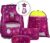 Step by Step Giant Sweet Unicorn Nuala School Bag Set, 5 Pieces, Pink, Ergonomic Satchel with Reflectors, Height Adjustable with Hip and Chest Strap, for Girls from 1st Grade, 23 Litres