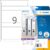HERMA 5122 Spine insert labels A4 190×30 mm white cardboard perforated non-adhesive 225 pcs.