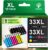 GREENSKY 33XL Multipack Druckerpatronen Kompatibel für Epson 33XL 33 XL für Epson XP-7100 Druckerpatronen für XP-540 XP-530 XP-640 XP-830 XP-900 XP-645 XP-635 XP-630（15er-Pack）