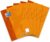 Oxford School Exercise Pad, A4 Lined with Margin, 50 Sheets, Orange, Pack of 5