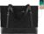 KROSER Laptop Women’s Handbag Black Elegant Laptop Bag 15.6 Inch Large Lightweight Tote Bag for Business/School/Travel Reusable