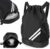 Gym Bag with Drawstring, Waterproof Sports Bag with Bottom Compartment, Sports Backpack Gym Bag with Inner Pocket, Outer Pocket, Gym Bag for Sports, Travel and City, Swimming Bag Black for Men and