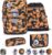 Belmil Motion Ergonomic School Bag Set, 5 Pieces, Made of Recycled Material with Chest Strap, Waist Belt, Magnetic Closure, Patch Set of 6 (405-74/AG/S)