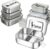 Stainless Steel Lunch Box with Compartments, Personalised Lunch Box Leak-Proof with Name Engraving, Bento Box as Lunch Box for Children and Adults with Compartments 850 ml/1400 ml/2400 ml