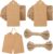 G2Plus 100 PCS Kraft Gift Tags 5 CM * 10CM Paper Weddinng Labels Brown Hang Tag with 30 Meters Jute Twine