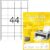 Top Stick 8731 Universal Labels 48.3 x 25.4 mm White