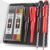 Nicpro 2 Piece Carpenter’s Pencils with Sharpener and Cap, Carpenter’s Pencils Set with 12 Refills (Red, Black, Yellow), Mechanical Pencil Marker, Robust Wooden Pencils with Case