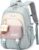 School Backpack Teenager – 36L School Bag for Girls from 5th Grade, Large Backpack for Middle and High School, Casual Children’s Backpack with Cute Pendant and Trolley Strap, Green, M, Rucksack