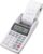 Sharp EL-1611V Printing Mini Desktop Calculator, 12-Digit LCD Display, Black and Red Printing Colours, Grey