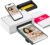 Liene Amber M100 Photo Printer Smartphone, 10 x 15 with 20 Photo Papers / Cartridge, WiFi Mobile Phone Photo Printer for iPhone/Android/PC, 300 DPI Dye Sublimation Instant Image Printer, Photo Printer Portable for Home