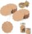HAKACC Pack of 140 round gift tags, diameter 6 cm, kraft paper labels with
