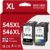 Printer Cartridges 545 546 XL, PG-545XL CL-546XL Compatible with Canon Printer Cartridges 545 546 XL Multipack for Pixma TS3400 TS3100 TS3150 TS3151 TS3300 TS3350 TS3450 TS3355 TS3355 TR4551 MG250 MG20 MG2550s