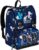 Seven Backpack for School, Sports & Leisure, Expandable School Bag, Spacious School Bag for Teenagers, Girls and Boys, Extra Space, Water Bottle Compartment, Blue, blue, Unit size, School