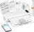 TATTMUSE Mobile Printer A4 for Travel, Mobile Printer, Receipt Printer, Learning, Portable Compatible with Phone, Monochrome Travel Printer, Thermal Paper Only, White