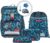 Step By Step School Bag Set Cloud, 5 Pieces, Ergonomic Bag with Reflectors, Height Adjustable with Waist Belt, From Year 1 19 L
