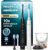 Philips Sonicare DiamondClean 9000 Electric Toothbrush, Twin Pack, with Sound Technology Including App, Pressure Sensor, 4 Cleaning Modes, 3 Intensity Levels, Black and Rose Gold, Model HX9914/61