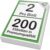 The Paper Shop Self-Adhesive Labels A4 Double Sheet – 2 per Sheet White (200 Labels) | Address Labels Printable 119.6 x 143.5 mm for Laser and Inkjet Printers | Shipping Package