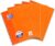 Oxford A4 Blank College Notepad, 80 Sheets, Punched, Orange, Pack of 5