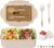 LUZOON Bento Box Lunch Box Adult 1400 ml with 3 Compartments for Children Including Cutlery Lunch Box for Microwaves and Dishwashers School Work Picnic Travel (Khaki①, 1400 ml)