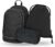 Baagl School Backpack Set, School Bag for Primary School, Primary School Satchel with Chest Strap, Ergonomic School Bag 3 Pieces, Black (uni black), School bag set