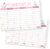 itenga Timetable DIN A4 with Motif Double-Sided One Side Wipeable 300 g Cardboard Timetable for Girls and Boys (Butterfly)