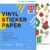 Ruibytree Vinyl Sticker Paper Transparent A4 for Inkjet 30 Sheets